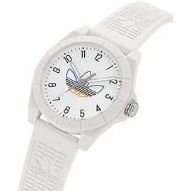 Adidas Unisex Uhr PROJECT FOUR Kunststoff weiß AOST24570