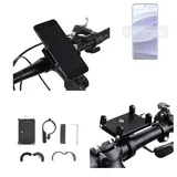 K-S-Trade Smartphone-Halterung für Xiaomi Redmi Note 14 Pro 5G China, (Handyhalterung das Fahrrad Halter Lenkstange Fahrradhalterung) schwarz