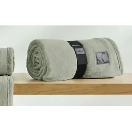 s.Oliver Kuscheldecke Kuschelsoft 150 x 200 cm Polyacryl Salbei