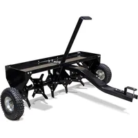 Wiltec Aerifizierer 90 cm für Aufsitzmäher, Rasenlüfter mit 7,6