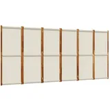 vidaXL Paravent Hellgrau 420x180 cm
