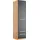 Priess Wäscheschrank Barcelona 48 x 193 x 54 cm Schwarz