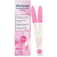 PreSense® - Schwangerschafts-Schnelltest (2er Pack) - Schnell, Sicher, Zuverlässig und Einfach – Urintest - SS Test Schwanger – Schwangerschaft