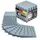 Eyepower 9 Puzzlematten Bodenschutz Fitness - 30x30 Grau - Sport Bodenmatte Home Gym