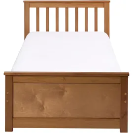 Beliani Bett mit Lattenrost Kiefernholz Olendon 90 x 200 cm