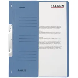 FALKEN Einhakhefter DIN A4 kaufmännische Heftung blau