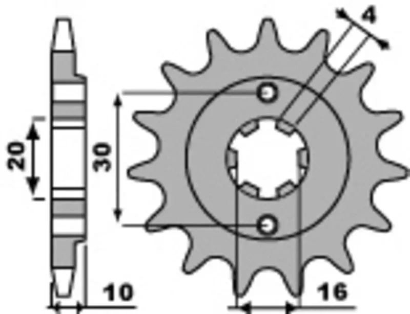 PBR Standaard stalen tandwiel 720 - 520