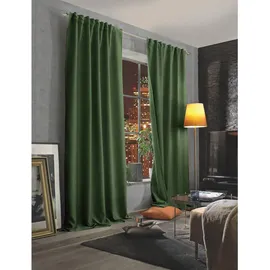 HOMEbasics Schmidt Fertiggardine Acustico 135 x 245 cm Polyester Grün 145