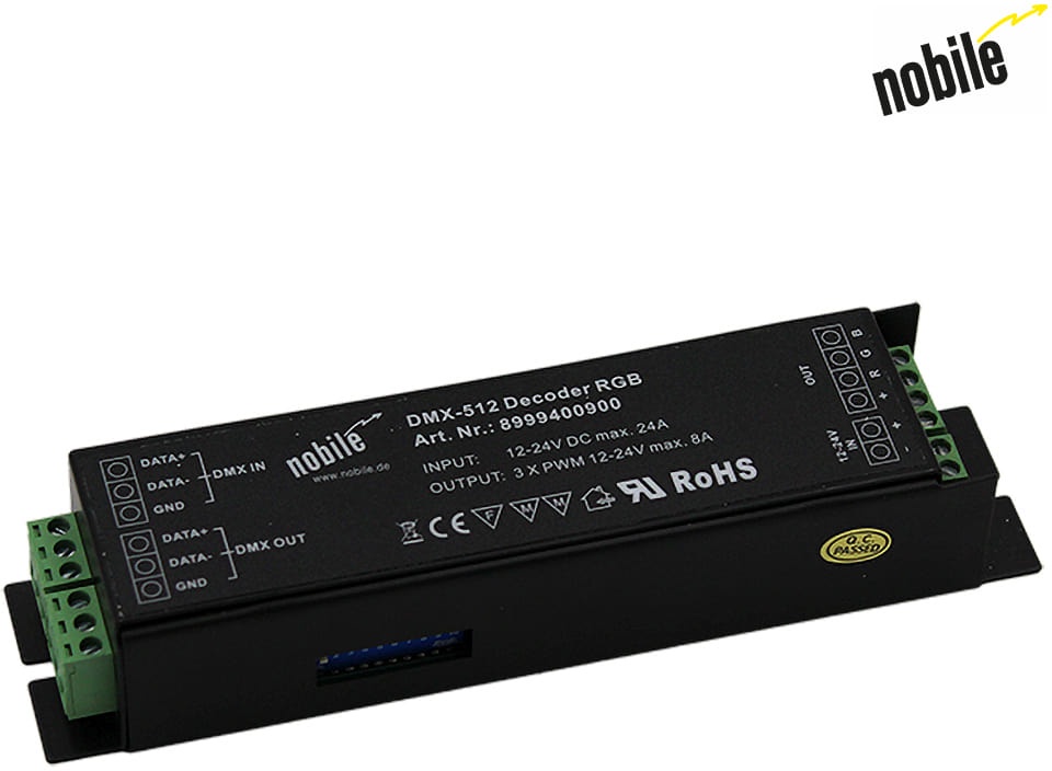 nobilé Decoder für DMX Signale DMX-512 Decoder, RGB NO-8999400900