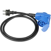 as - Schwabe As-schwabe - Adapterleitung 1,5m, H07RN-F 3G2,5, CEE-Winkelkupplung+Steckdose 230V,