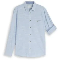 Tom Tailor Langarmhemd Blau L