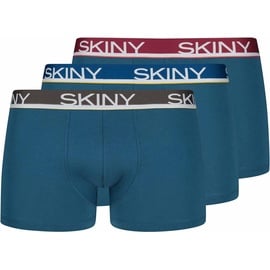 Skiny Herren Unterhosen, Panty Casual Figurbetont, Blau, XXL 3er Pack)