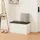 [en.casa] Degerfors 80 x 39 x 45 cm mit Schublade schwarz/weiß