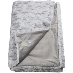 Wohndecke MUSTERRING "Flurry", grau, B:130cm L:170cm, Polyester, Wohndecken, aus weichem Kunstfell, Kuscheldecke