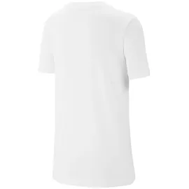 Nike Sportswear Baumwoll­T-Shirt für ältere Kinder White/Obsidian/University Red, 13 Jahre EU