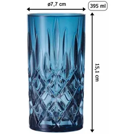 Nachtmann Noblesse Longdrinkglas 0,395 l 4er Set