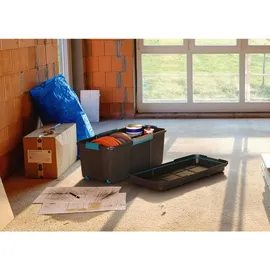 KIS Aufbewahrungsbox Kunststoff 780 x 350 x 395 mm Grau-Blau/Schwarz