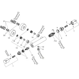 Hansgrohe Ecostat Duscharmatur Aufputz mit Thermostat für 1 Verbraucher schwarz matt 13116670