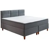 SUN GARDEN Boxspringbett 180 x 200 cm Braun/Grau
