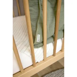 Meyco Baby Ganzjahres-Schlafsack Musselin pre-washed 2.0 Tog gruen, 70