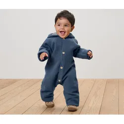 Tchibo - Baby-Walkoverall mit Merinowolle - Baby - Gr. 74/80 - blau