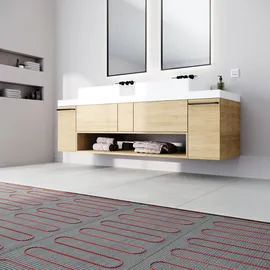 Stiebel Eltron FTM 100/2.5 Set Plus, 2,5 m2, 250 W, 230 V, für große Flächen, Weichboden-Beläge wie Teppich, Vinyl, Kork