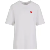 miss tee Heart Shape EMB | Weiß - 3XL