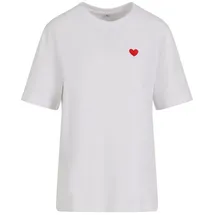 miss tee Heart Shape EMB | Weiß - 3XL