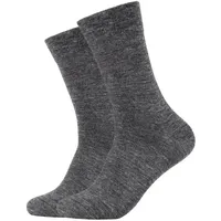 CAMANO Soft Tex Wollsocken 2er Pack Grau 39-42