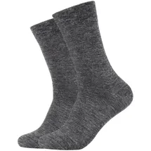 CAMANO Soft Tex Wollsocken 2er Pack Grau 39-42