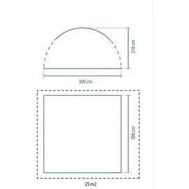 Coleman Event Shelter Pro M 3 x 3 m weiß/grün