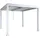 Mendler Pergola MCW-L46 Weiß 11 cm Alu-Gestell 3 x 3 m