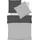 FLEURESSE Provence W Halbleinen Grau 155 x 220 cm + 80 x 80 cm