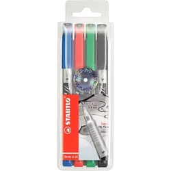 STABILO Permanent-Marker Write-4-all, 4er Etui