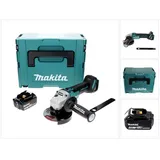 Makita DGA 506 M1J Akku Winkelschleifer 18 V 125 mm Brushless + 1x Akku 4,0 Ah + Makpac - ohne Ladegerät