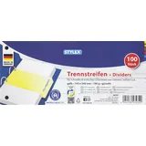 Stylex Trennstreifen 10,5 x 24 cm Gelb 100 St.