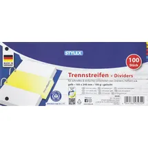 Stylex Trennstreifen 10,5 x 24 cm Gelb 100 St.