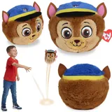TY PAW Patrol Chase Plüschball, hüpfendes BEANIE BOUNCERS Maskottchen, Geschicklichkeitsspielzeug 10 cm