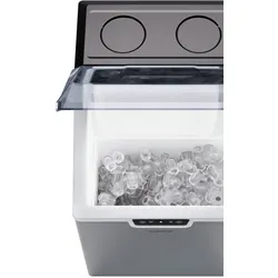 Klarstein Icefestival Eiswürfelbereiter 12kg/24h Bulleteis Edelstahl Edelstahl
