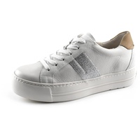 Paul Green Damen SUPER Soft Pauls, Frauen Low-Top Sneaker,schnürschuhe,schnürer,Plateausohle,Halbschuhe,straßenschuhe,Weiß (Ivory/Ice),38.5 EU / 5.5 UK - 38.5 EU