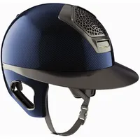 Freejump Reithelm Voronoi Glossy Blue mit Schläfenschutz Helm Blue M