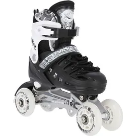 Nils Extreme 4-in-1 Inline-/Schlittschuhe Schwarz (NH10905) Verstellbare Skates für Straße und Eis - Schwarz - 39-42