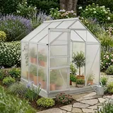 Estexo Tomatenhaus Aluminium Weiß HKP 4 mm 3,61 m2