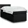 vidaXL Boxspringbett 140 x 200 cm Schwarz