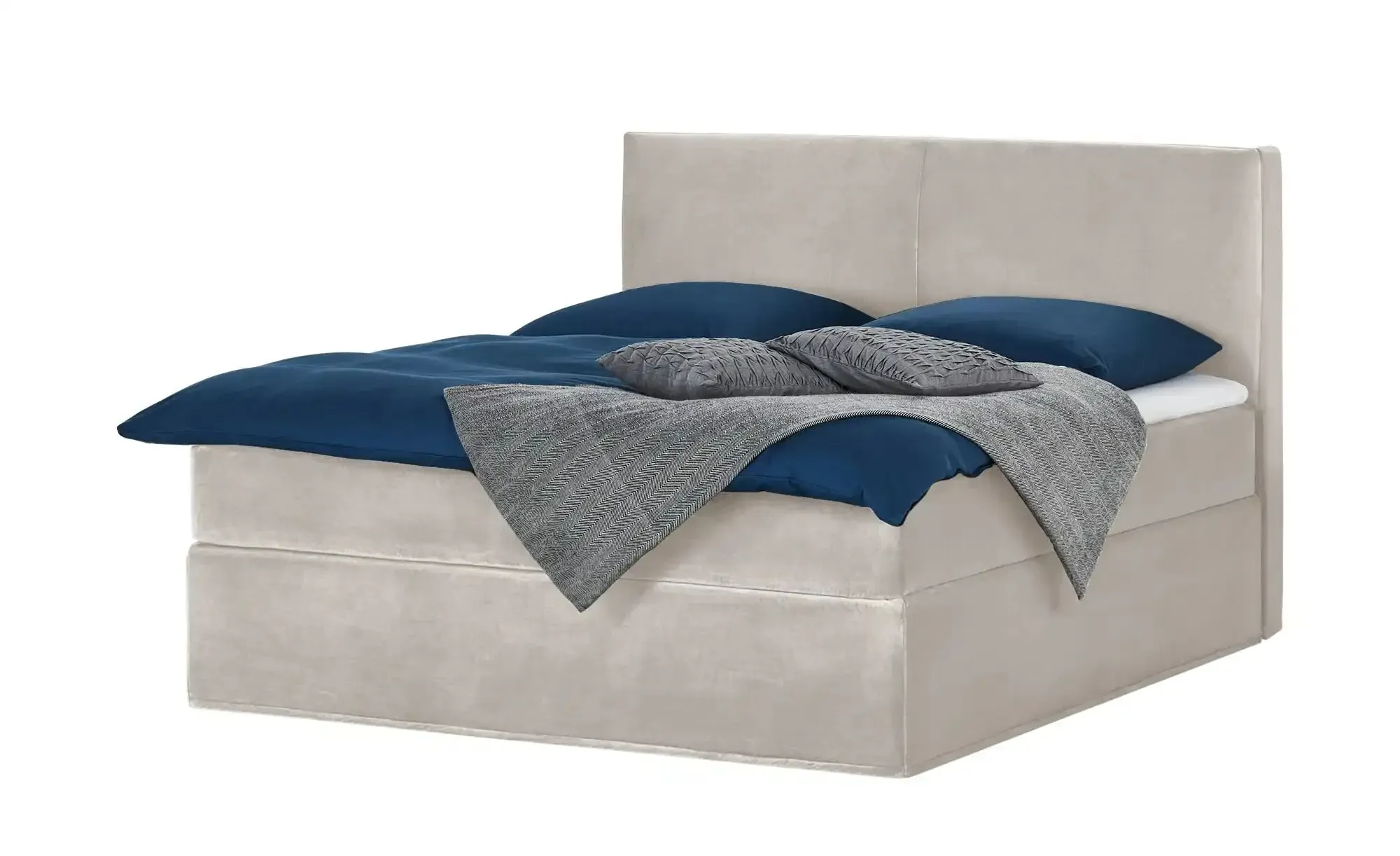 Boxi Boxspringbett  Boxi Classic , beige , Maße (cm): B: 160 H: 125
