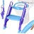 Kidiz KIDIZ® Kinder Toilettensitz Toilettentrainer mit Treppe und Griffe Faltbar Kindertoilette WC Sitz Töpfchentrainer Lerntöpfchen bequemem Kissen und breiten Stufen Toilettentreppe höhenverstellbar