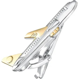 Ymxygz Krawattenklammer, Dünne Krawattenstange Für Männer, Lustiges Flugzeug, Krawattennadel, Krawattenklammer, Klemmklammern, Metallstange, Anstecknadel, Hemd, Hochzeit, Geschäft. Obligatorisch