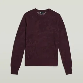 G-Star Pointelle Pullover Rot XS