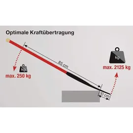 Ideal Spaten Kraftspaten 280x190/180mm Gr.2 Plus Stahlrohrstiel m.Hartholzknauf