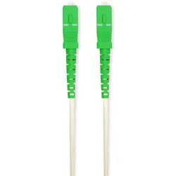 Nedis Glasfaser-Netzwerkkabel - SMF (Single Mode Phase) - SC/APC - SC/APC - 100 Gbps - 2.00 m - Weiss - Gift Box with Euro Lock